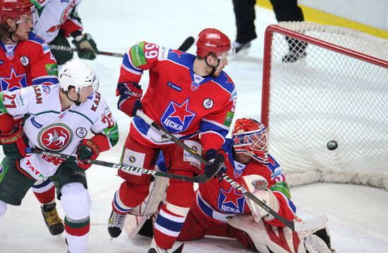 Ice hockey. KHL. CSKA vs. Ak Bars