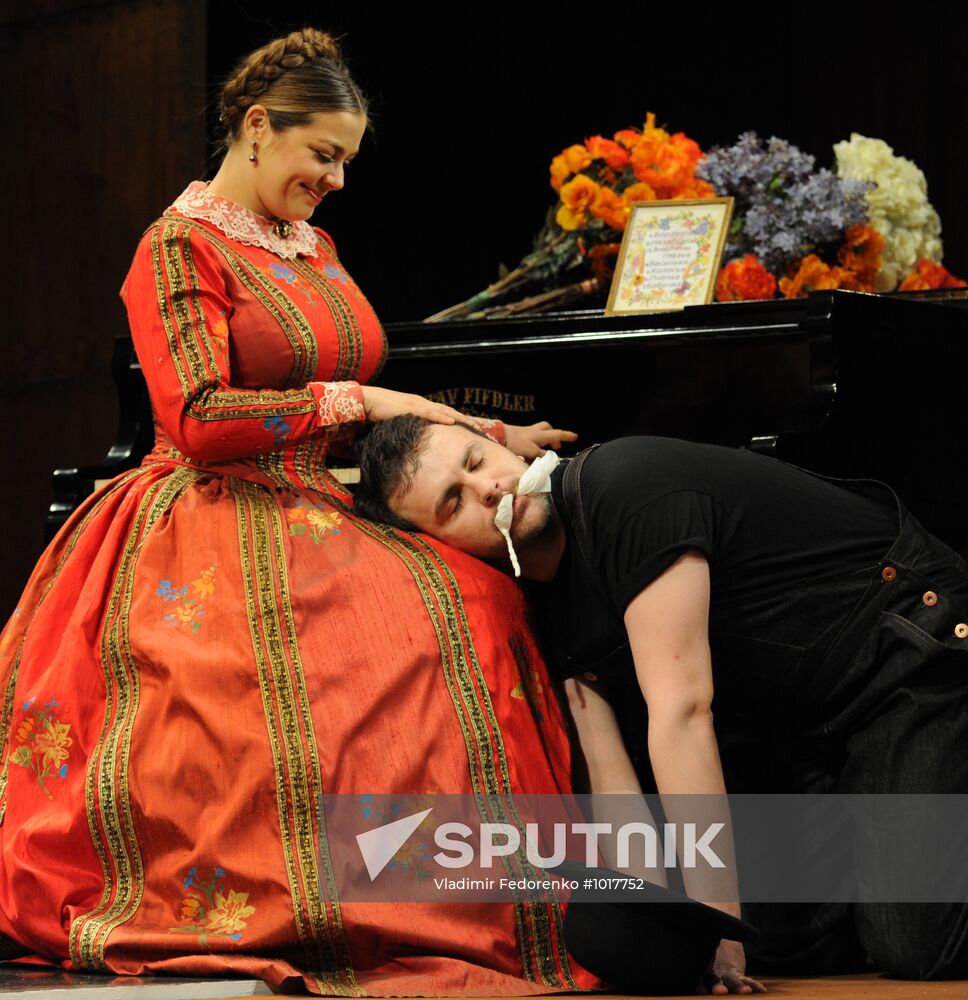 Dress rehearsal of play "Talents and Admirers"