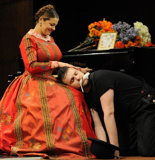 Dress rehearsal of play "Talents and Admirers"