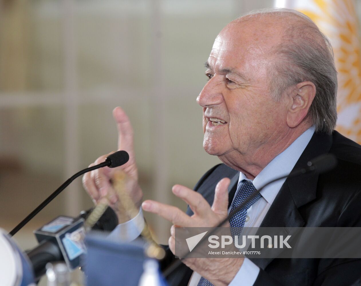 FIFA president Blatter, RFU president Fursenko's news conference