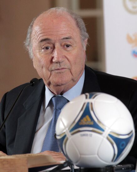 FIFA president Blatter, RFU president Fursenko's news conference