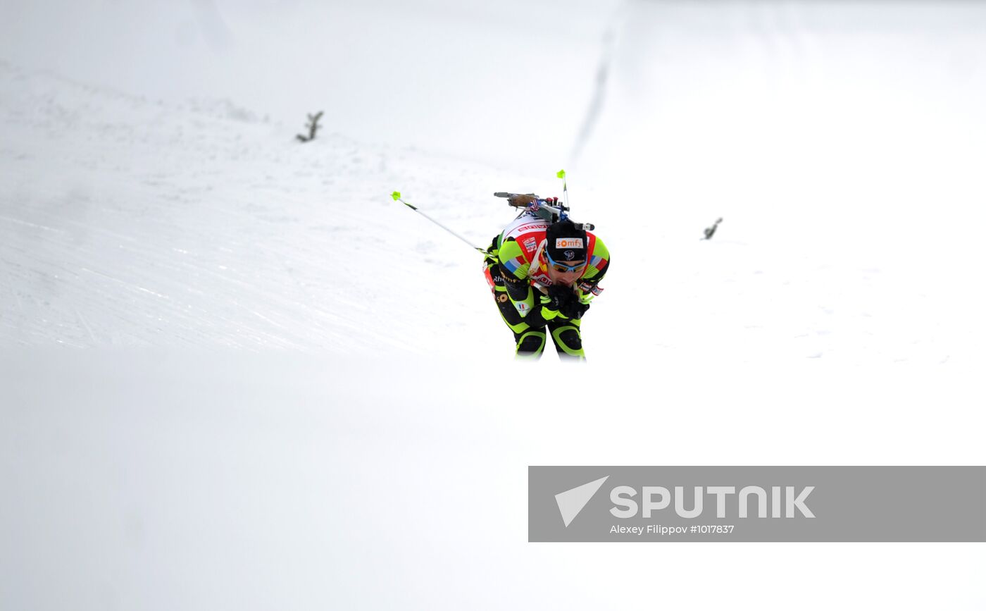 Biathlon World Cup. Stage six. Men's sprint