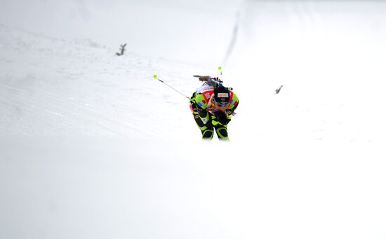 Biathlon World Cup. Stage six. Men's sprint