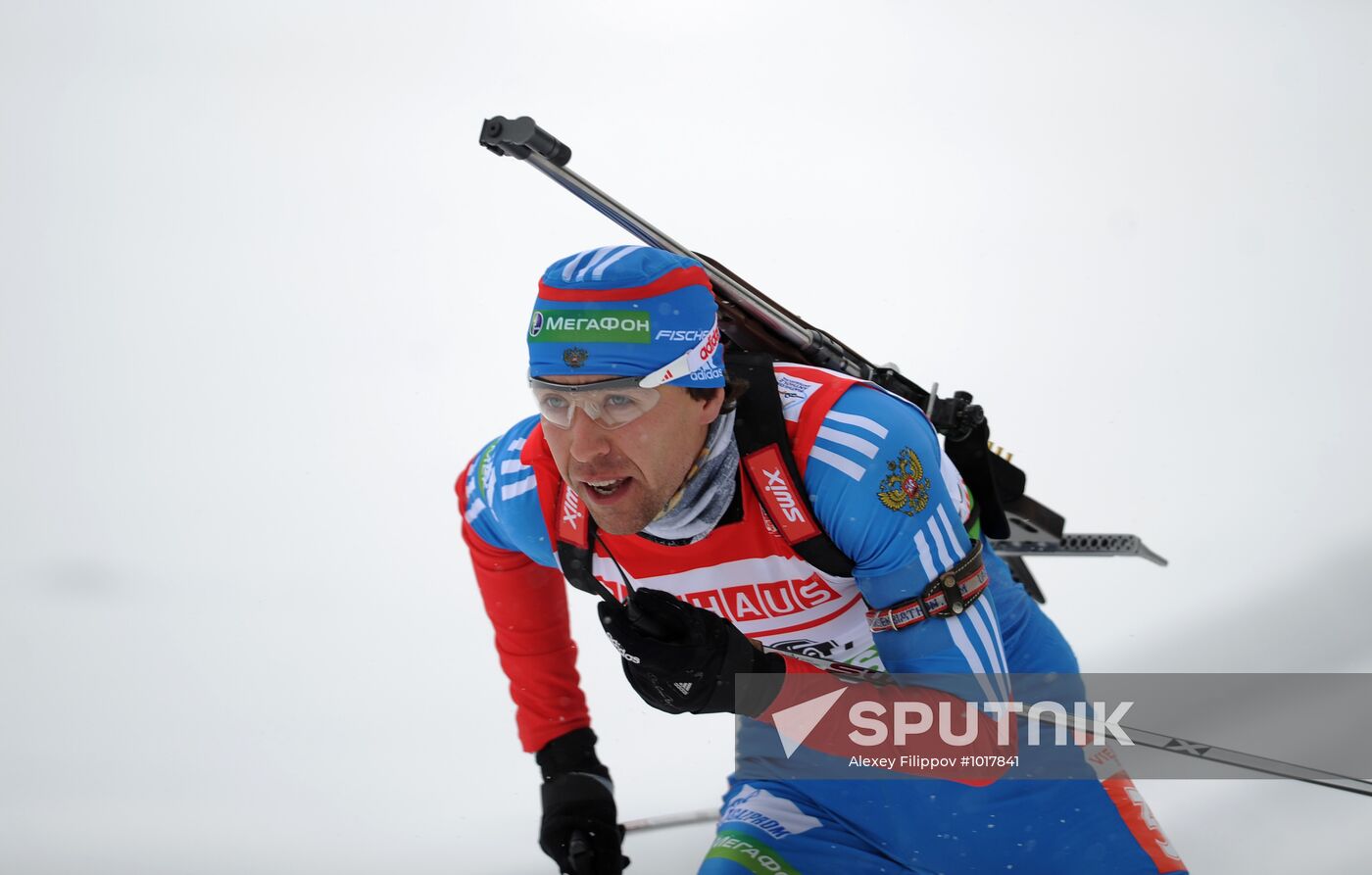 Biathlon World Cup. Stage six. Men's sprint