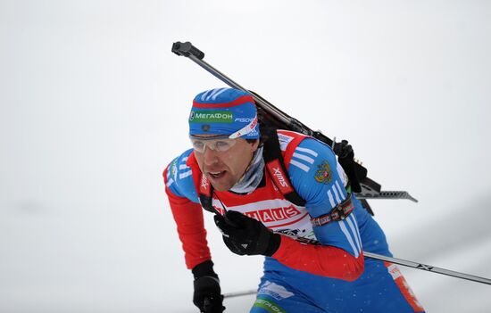 Biathlon World Cup. Stage six. Men's sprint