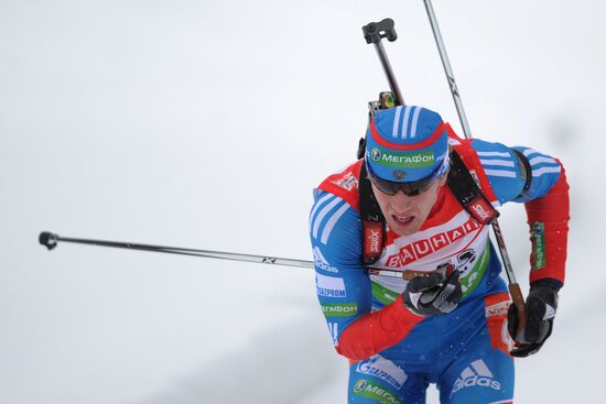 Biathlon World Cup. Stage six. Men's sprint