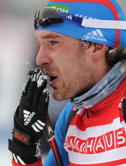 Biathlon World Cup. Stage six. Men's sprint