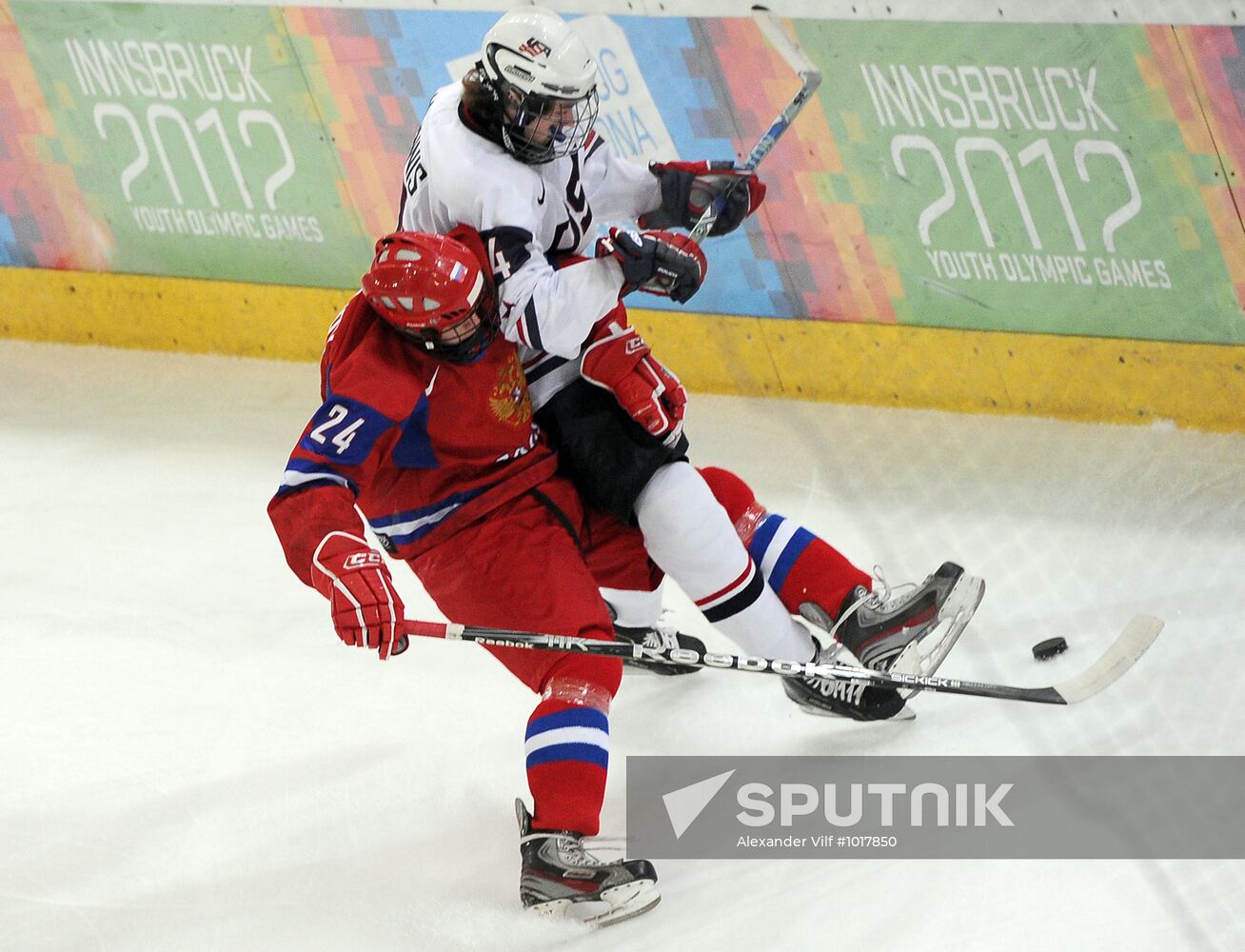 2012 Winter Youth Olympics. Ice hockey. Russia vs. USA