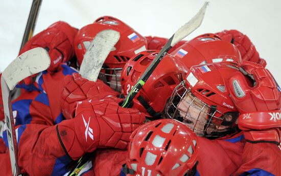 2012 Winter Youth Olympics. Ice hockey. Russia vs. USA