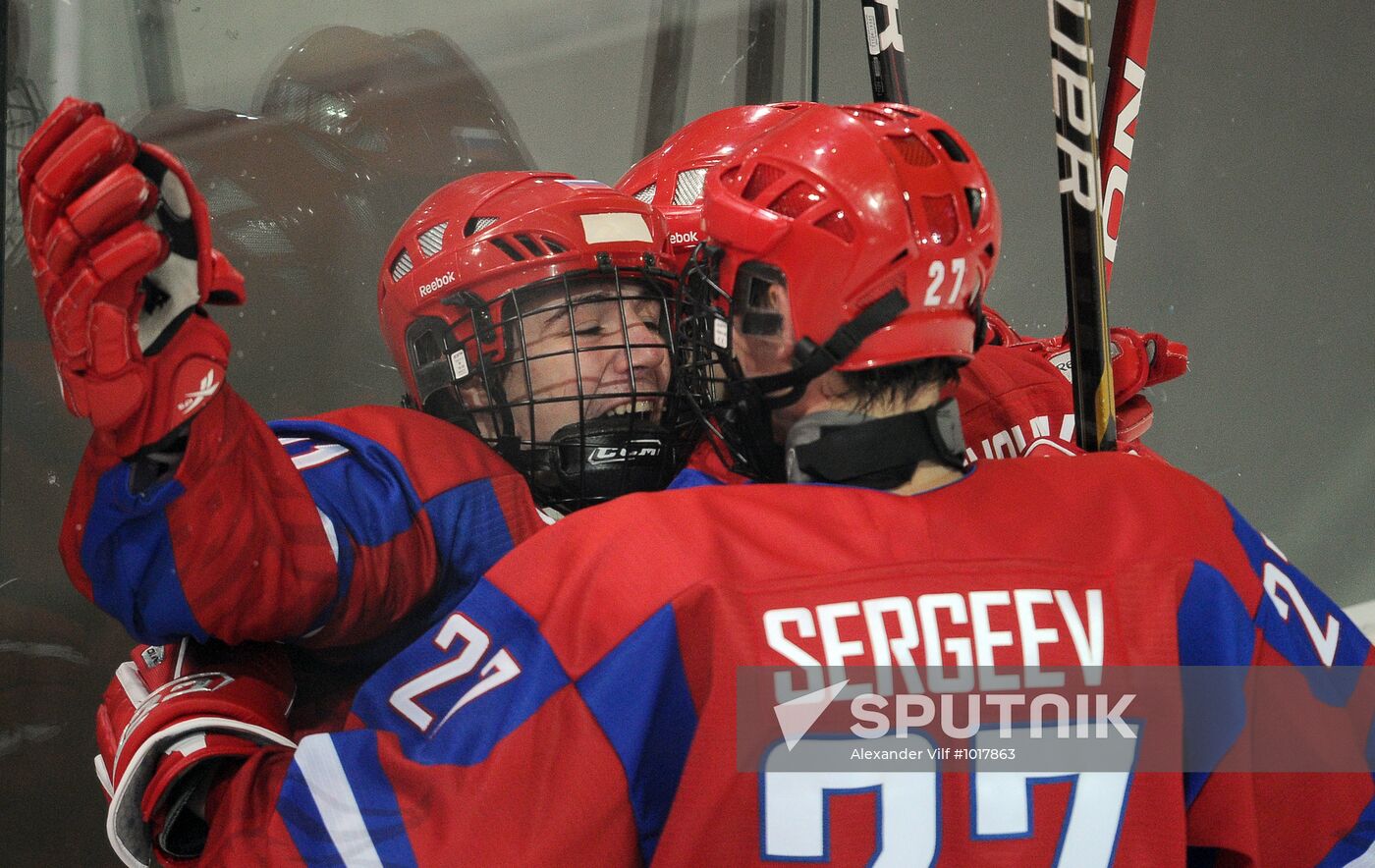 2012 Winter Youth Olympics. Ice hockey. Russia vs. USA