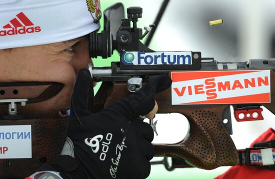 Biathlon World Cup. Stage six. Men's sprint