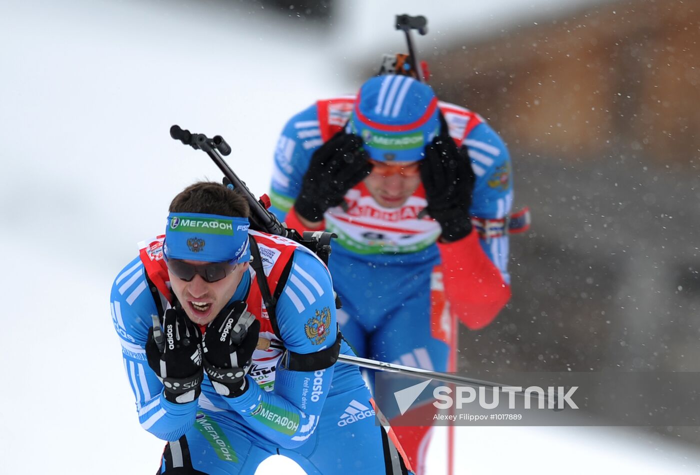 Biathlon World Cup. Stage six. Men's sprint