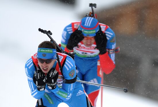 Biathlon World Cup. Stage six. Men's sprint