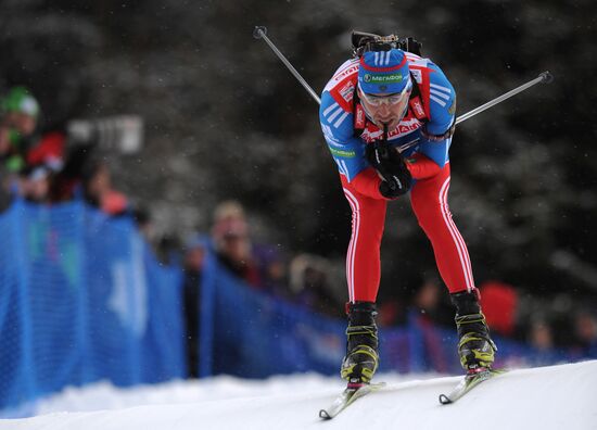 Biathlon World Cup. Stage six. Men's sprint