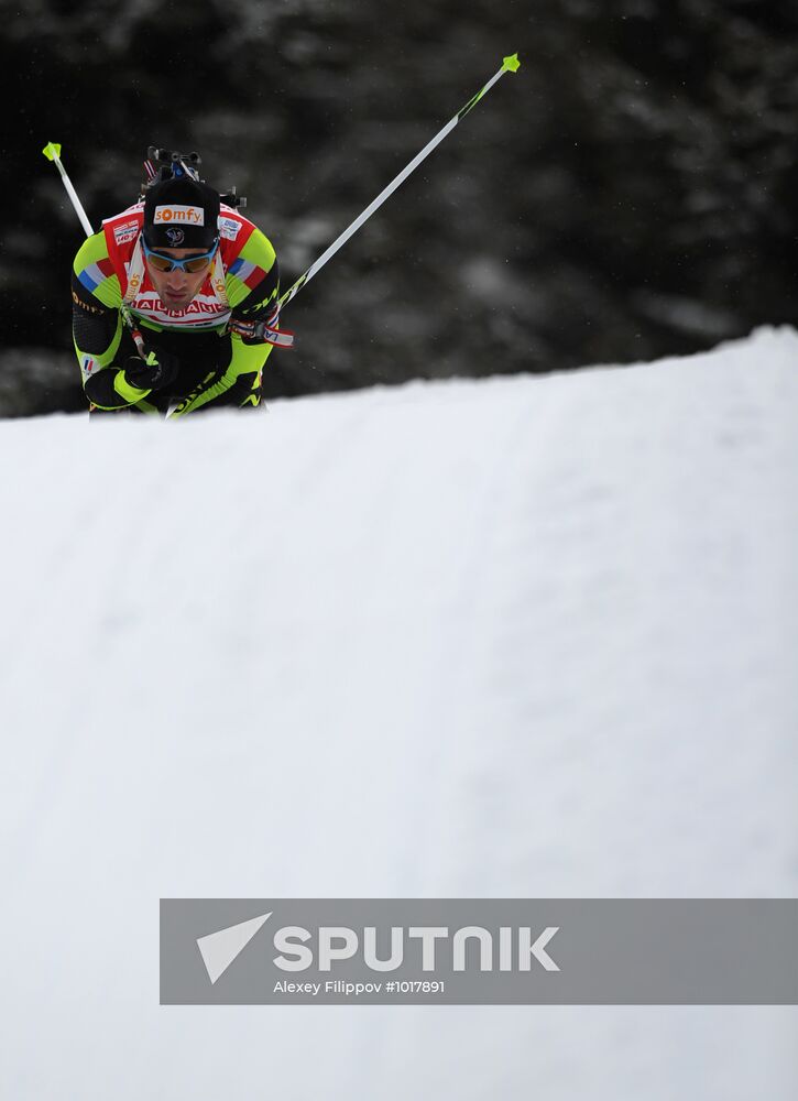 Biathlon World Cup. Stage six. Men's sprint