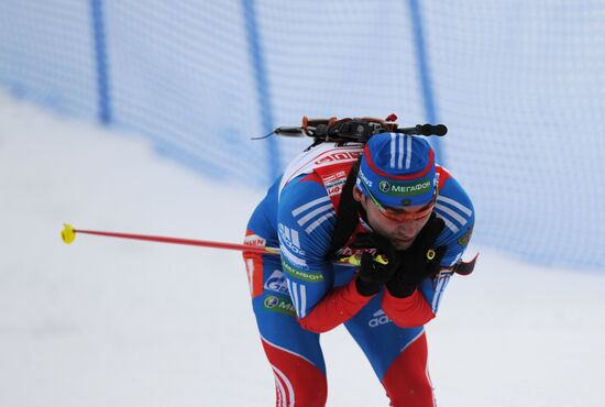 Biathlon World Cup. Stage six. Men's sprint