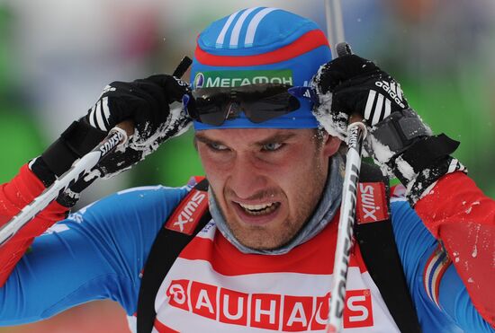 Biathlon World Cup. Stage six. Men's sprint