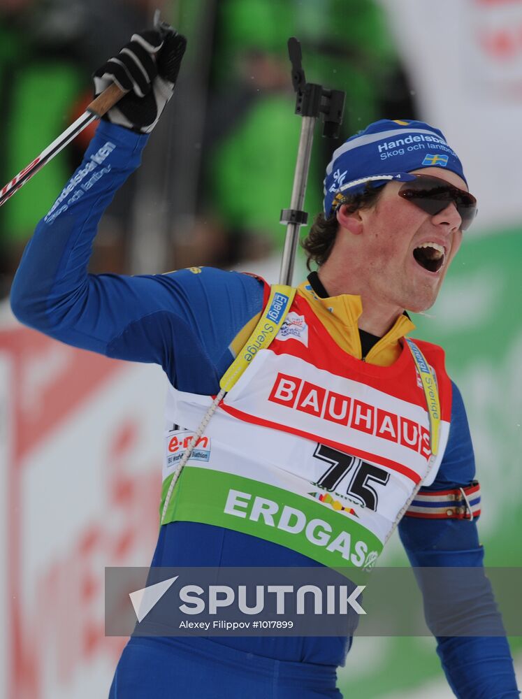 Biathlon World Cup. Stage six. Men's sprint