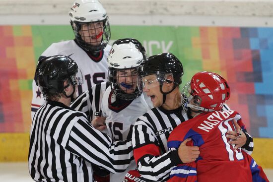 2012 Winter Youth Olympics. Ice hockey. Russia vs. USA