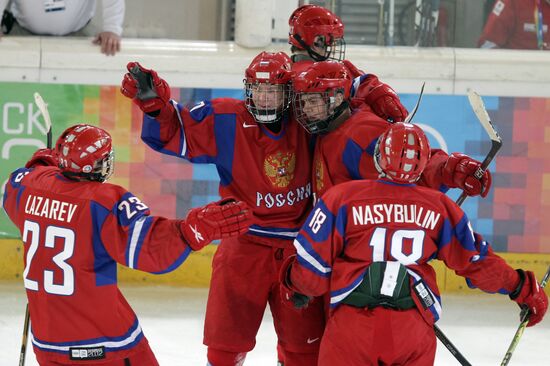 2012 Winter Youth Olympics. Ice hockey. Russia vs. USA