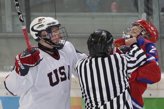 2012 Winter Youth Olympics. Ice hockey. Russia vs. USA