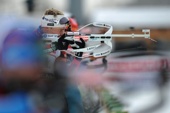 Biathlon World Cup. Stage six. Men's sprint