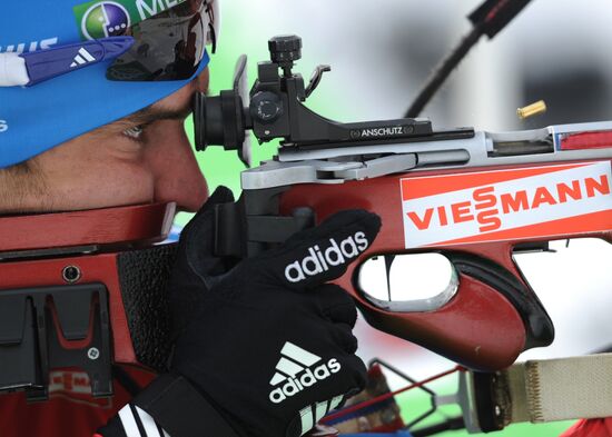 Biathlon World Cup. Stage six. Men's sprint