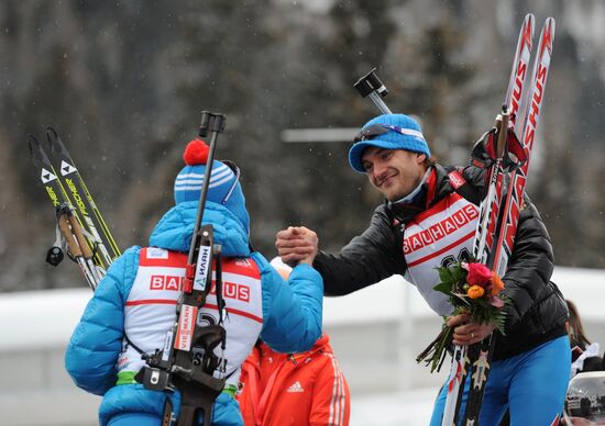 Biathlon World Cup. Stage six. Men's sprint