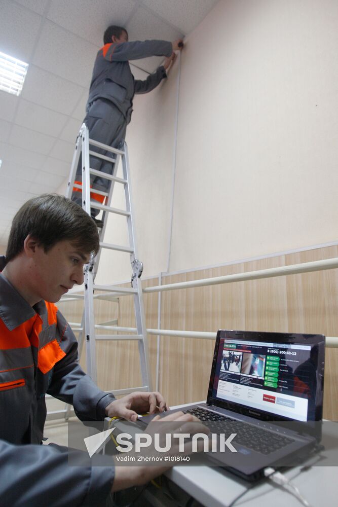 Installing webcams at polling stations in Veliky Novgorod