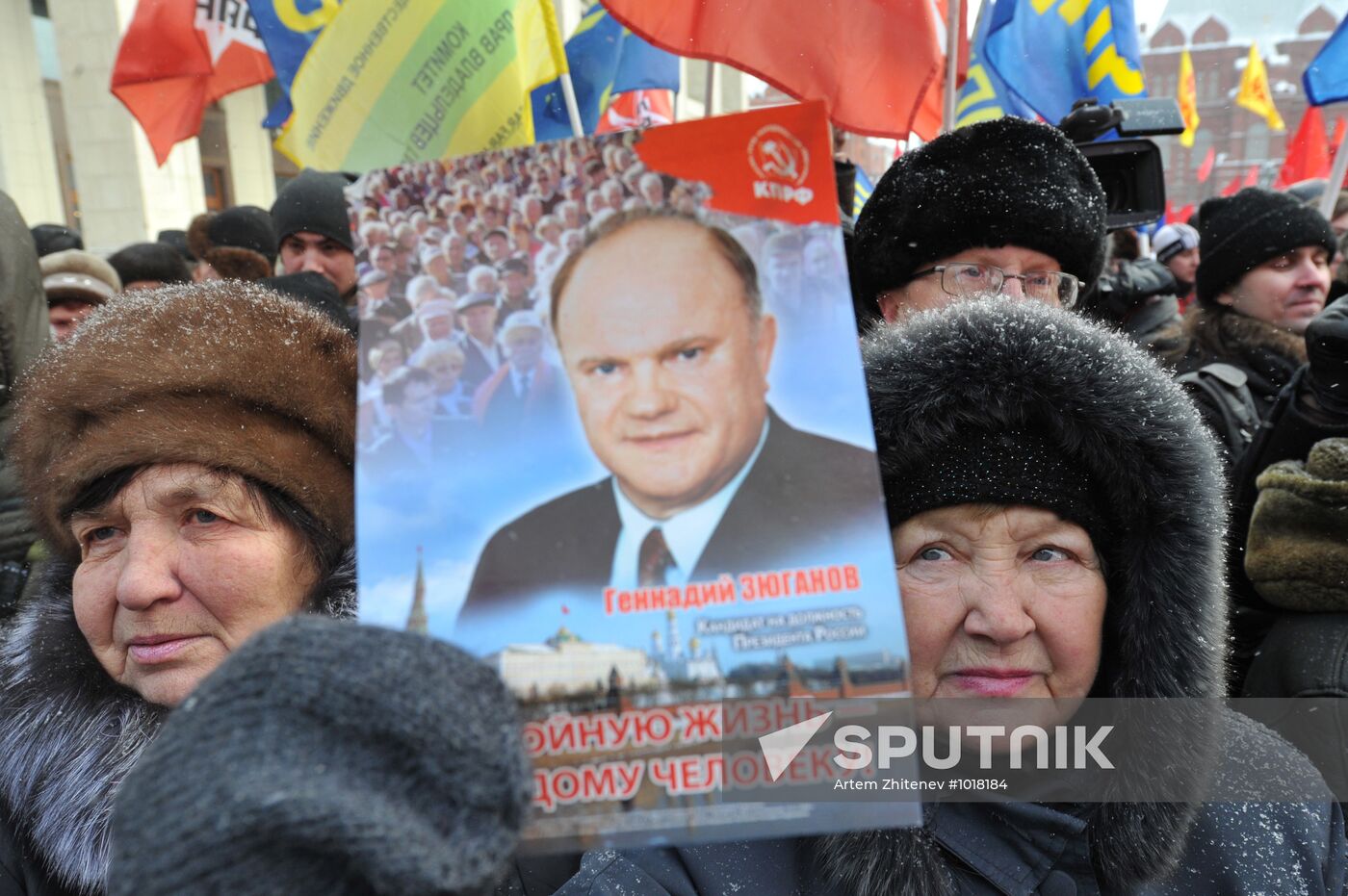 Russian Communists rally for Fair Election and Worthy Life