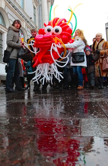 Parade to mark Chinese New Year, St. Petersburg