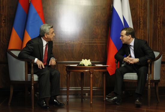 D.Medvedev meets with S.Sargsyan
