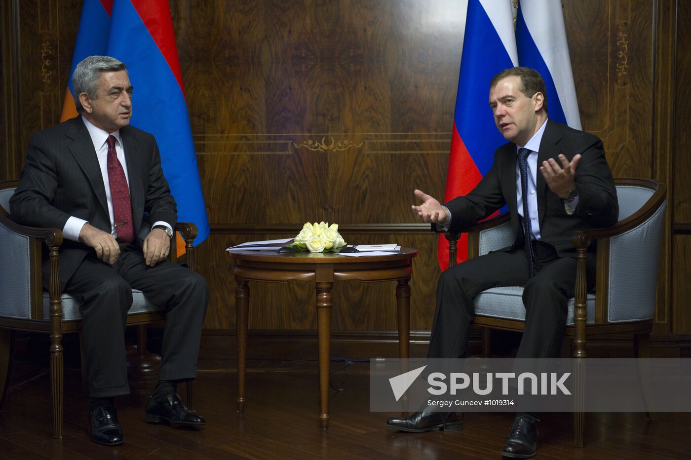 D.Medvedev meets with S.Sargsyan