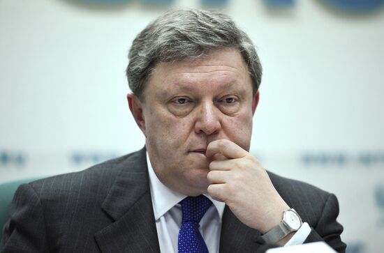 News conference by Grigory Yavlinsky