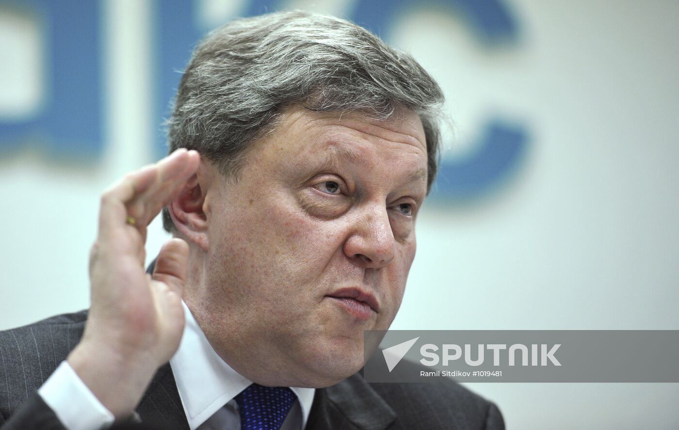 News conference by Grigory Yavlinsky