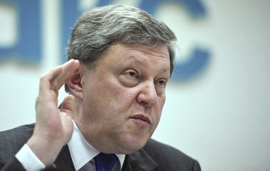 News conference by Grigory Yavlinsky