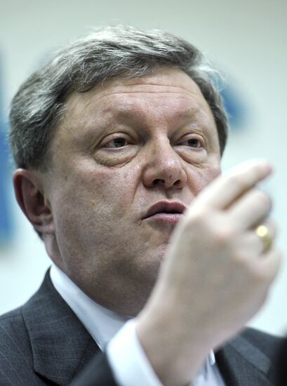 News conference by Grigory Yavlinsky