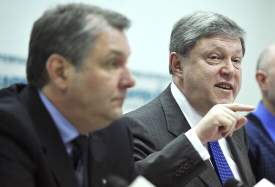 News conference by Grigory Yavlinsky