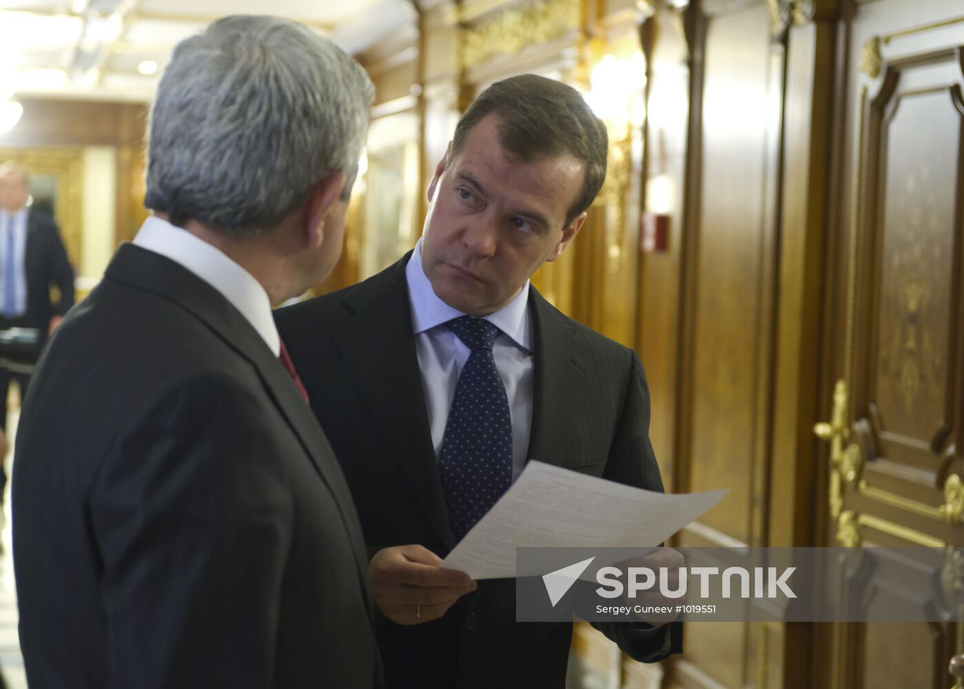 Dmitry Medvedev meets with Serzh Sargsyan