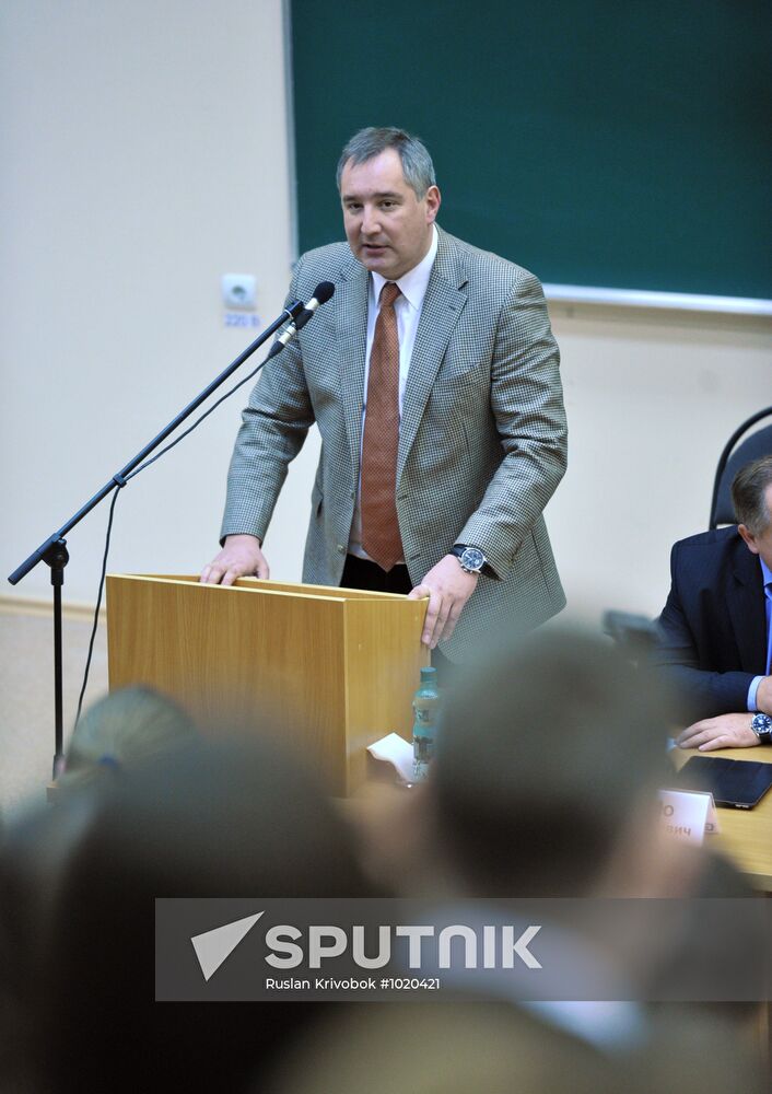 Russia's Deputy Prime Minister Dmitri Rogozin visits Izhevsk