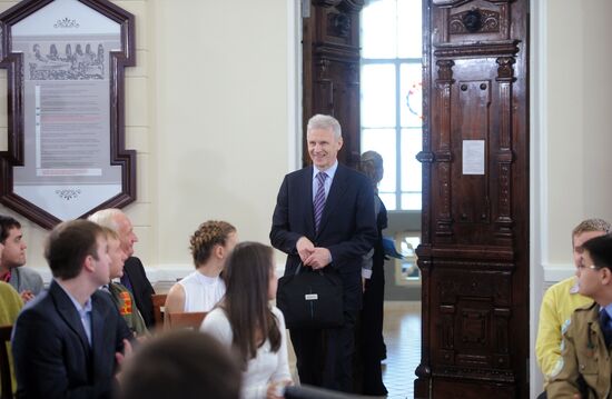 Russia's Education and Science Minister Andrei Fursenko