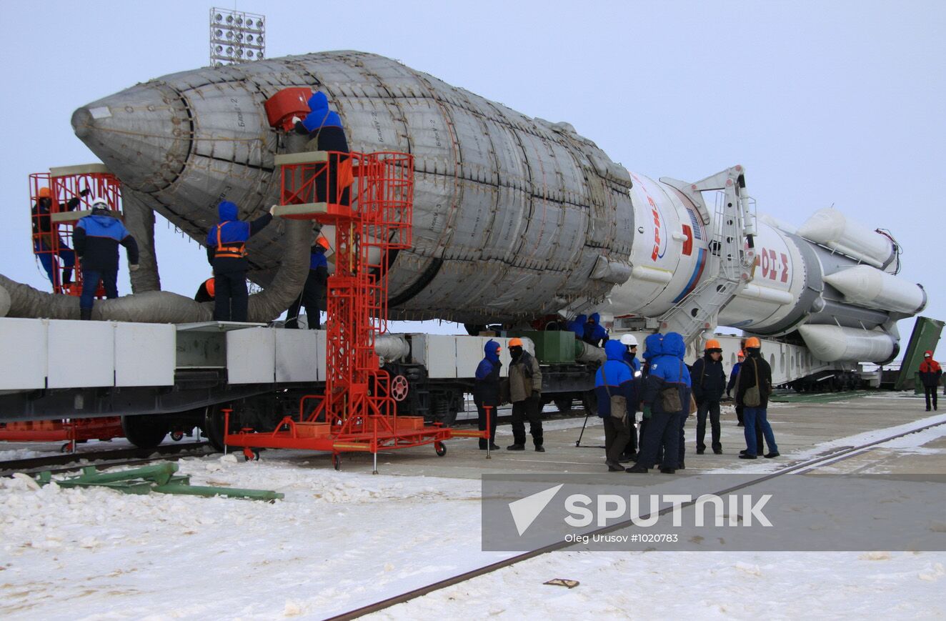 Proton-M rocket carrying SES-4 artificial satellite