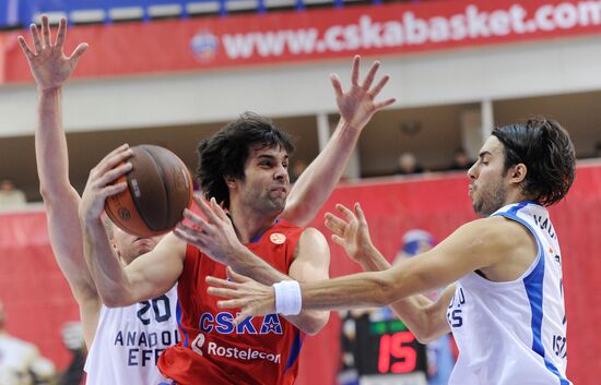 Euroleague Basketball. CSKA Moscow vs. Anadolu Efes Istanbul
