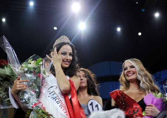 Miss University 2012 beauty contest in Moscow