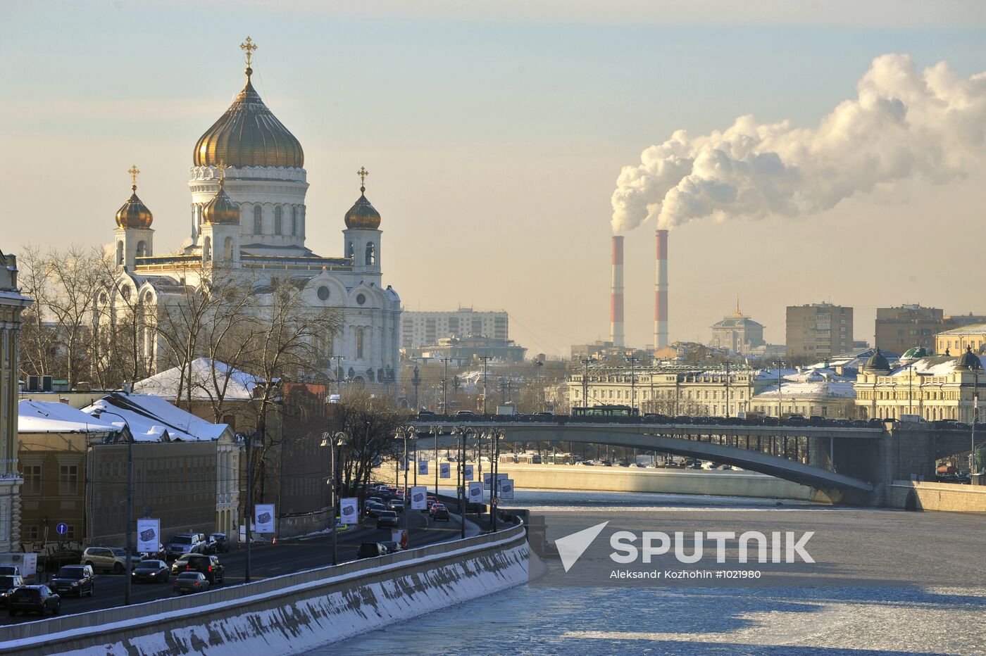 Subzero temperatures in Moscow