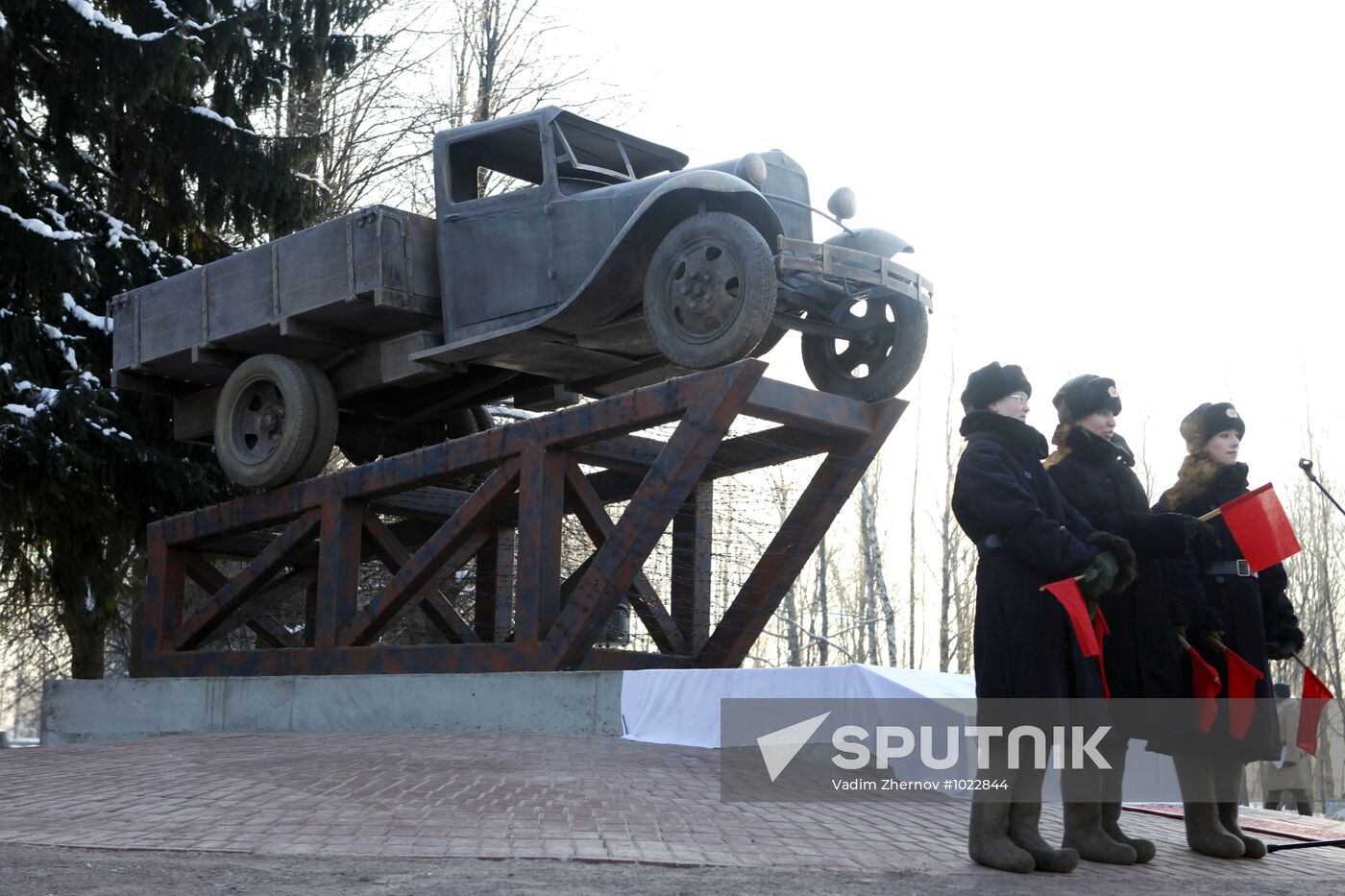 Monument to GAZ AA truck unveiled in Leningrad Region