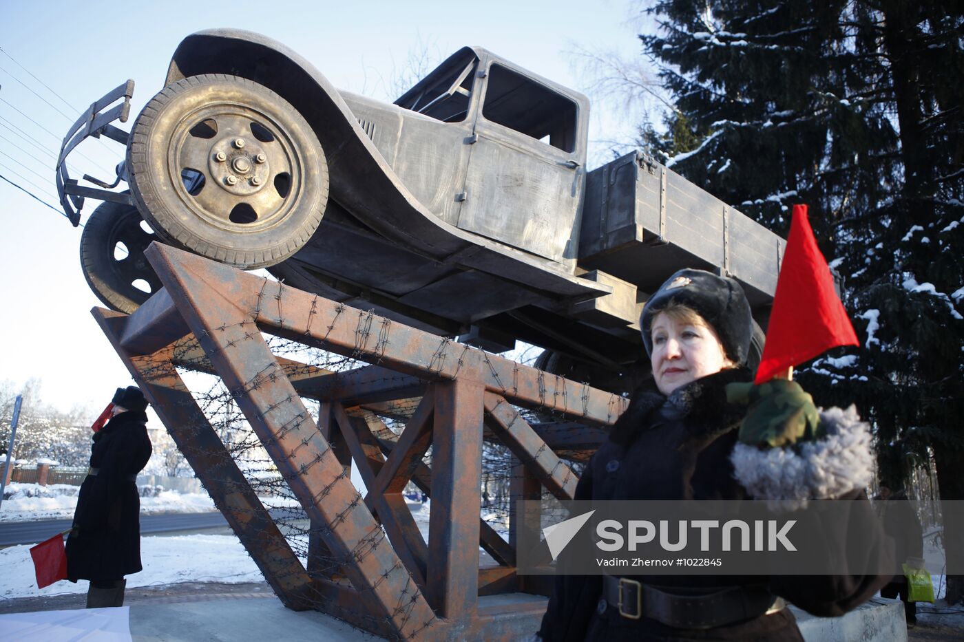 Monument to GAZ AA truck unveiled in Leningrad Region