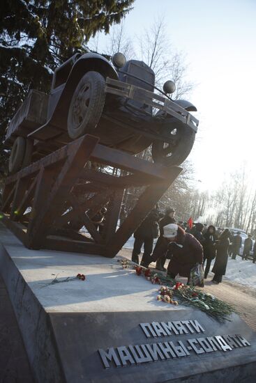 Monument to GAZ AA truck unveiled in Leningrad Region