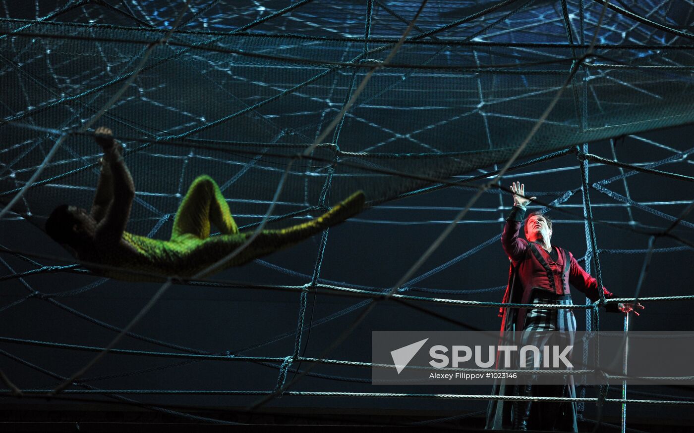 Rehearsal of Zarkana Cirque du Soleil Show in Kremlin