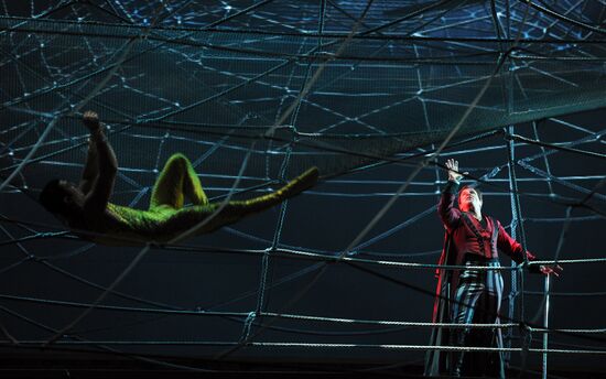 Rehearsal of Zarkana Cirque du Soleil Show in Kremlin
